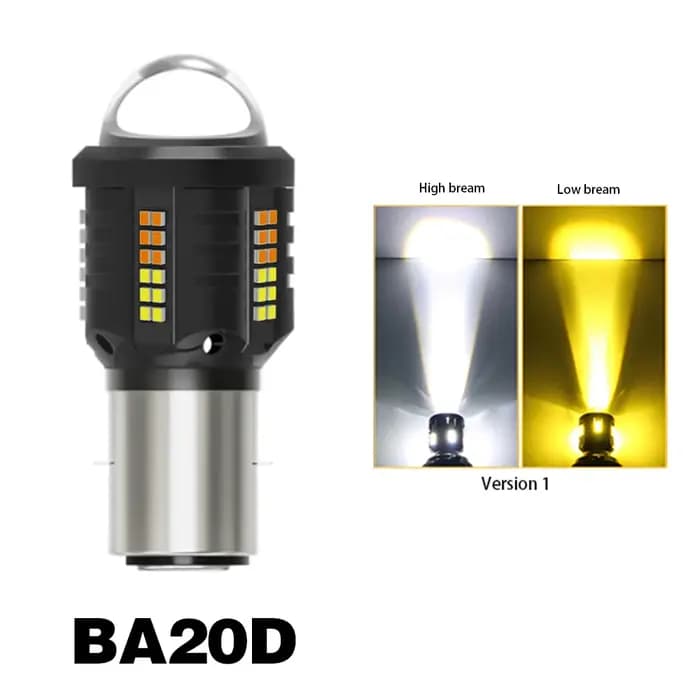 Oprah 8000Lm Moto LED Phares Ampoules H4 H6 BA20D P15D Avec Lentille Pour BMW KTM ATV Honda Harley Davidson Suzuki