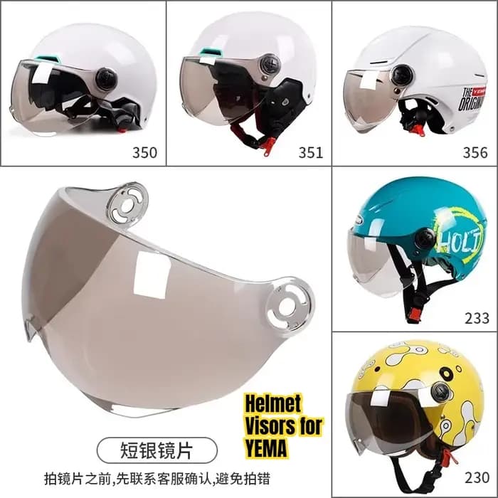 Visières de casque YEMA 329/331/332/335/336/337/339