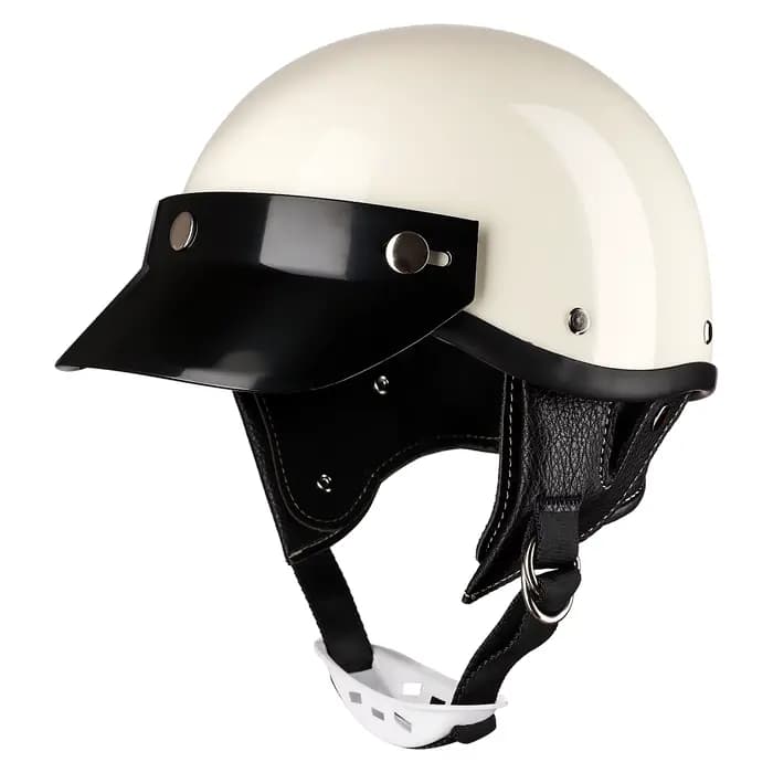 Demi-casque de moto rétro Vintage pour Harley hommes femmes quatre saisons personnalité Scoop casque voiture électrique