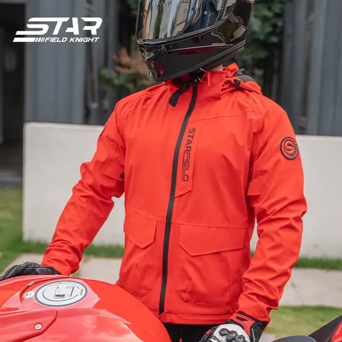 Star Field Knight – veste de moto Orange