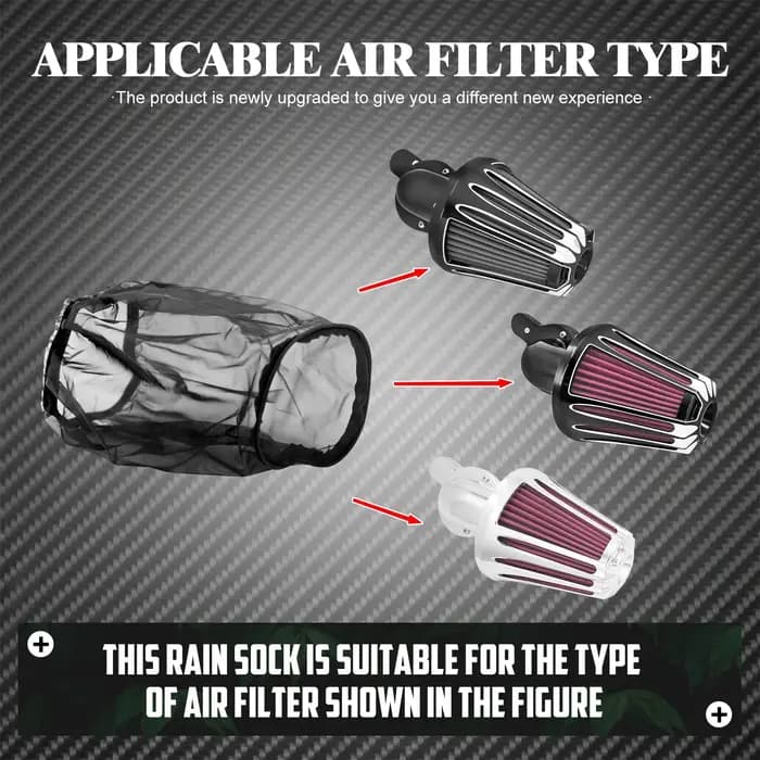 Couvercle de filtre à Air pour chaussettes de pluie de moto