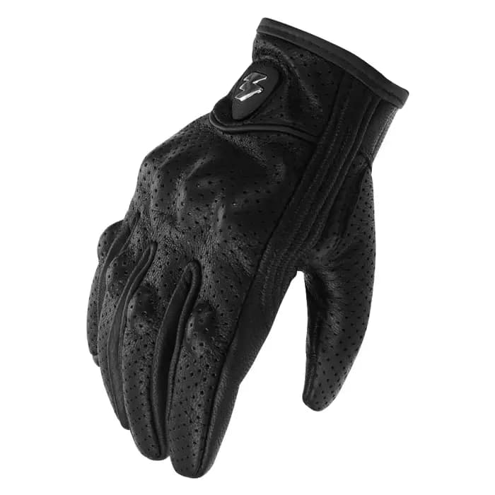 Gants de moto en cuir pour hommes et femmes