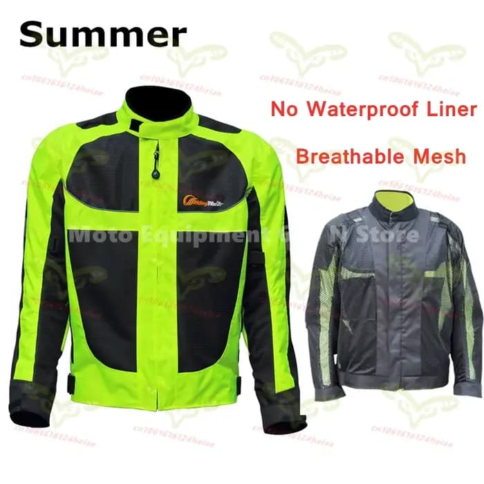 Veste de moto respirante d'été pour hommes et femmes