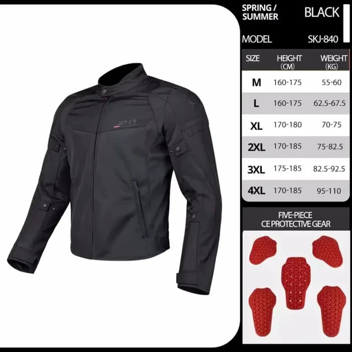 Veste de moto bleue SFK