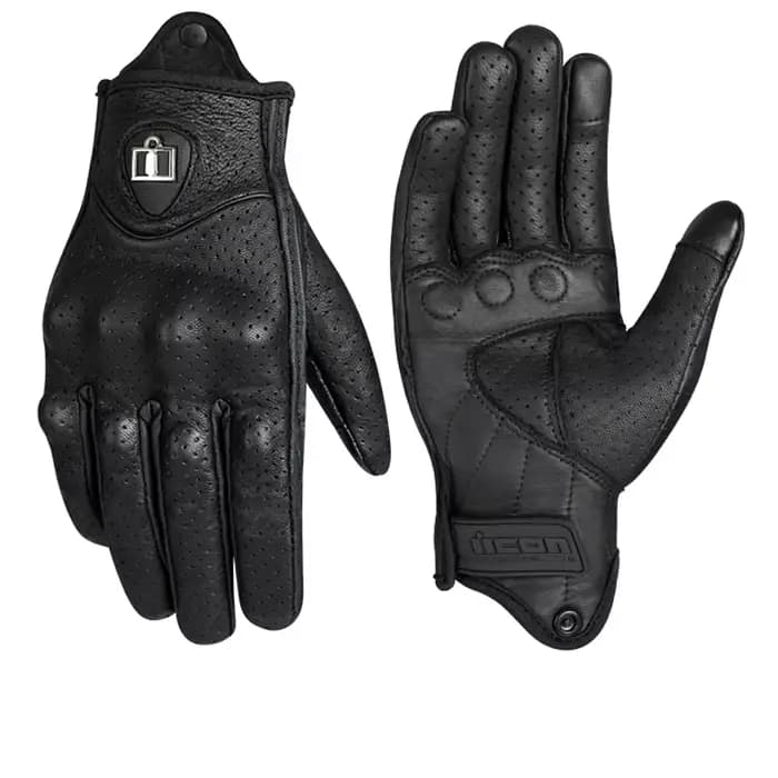 Gants de protection en cuir pour hommes et femmes, équipement de Moto respirant d'été, accessoires d