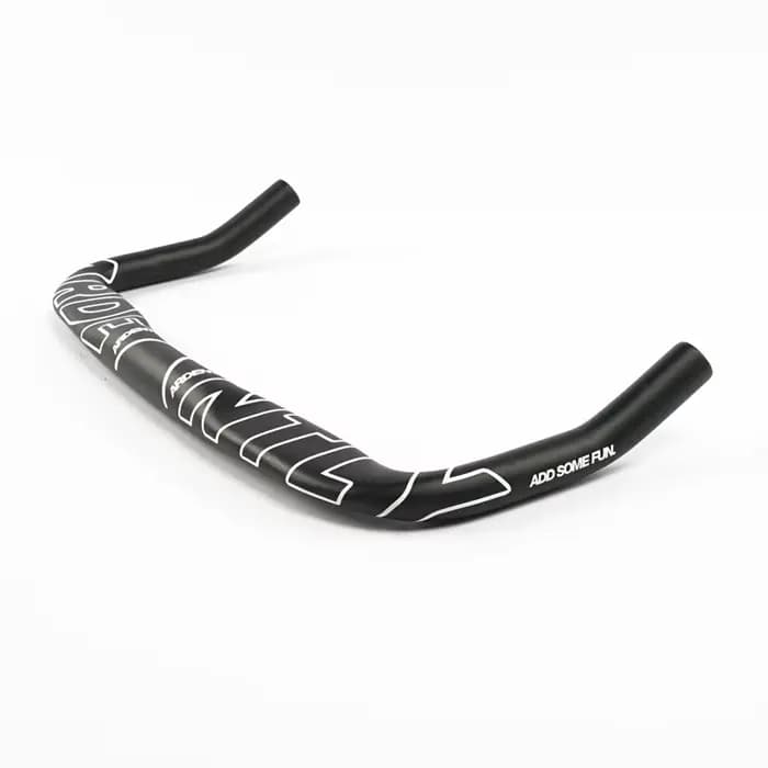 Aramment fixe engrenage course vélo de route TT guidon 31.8mm noir en alliage d'aluminium vélo Bullh