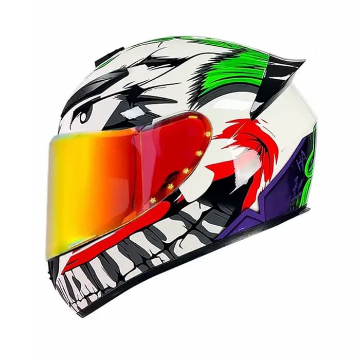 Casque de moto intégral unisexe DOT