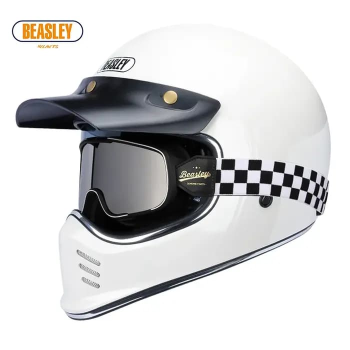 BEASLEY casque de moto électrique locomotive rétro