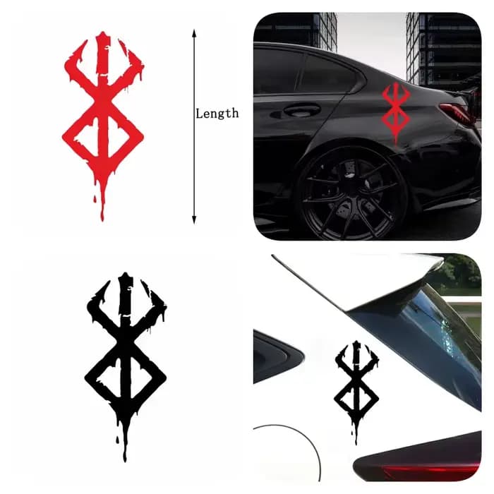 Autocollants de voiture Berserker moto autocollant pour casque panneau latéral Scooter décoration vinyle décalcomanie