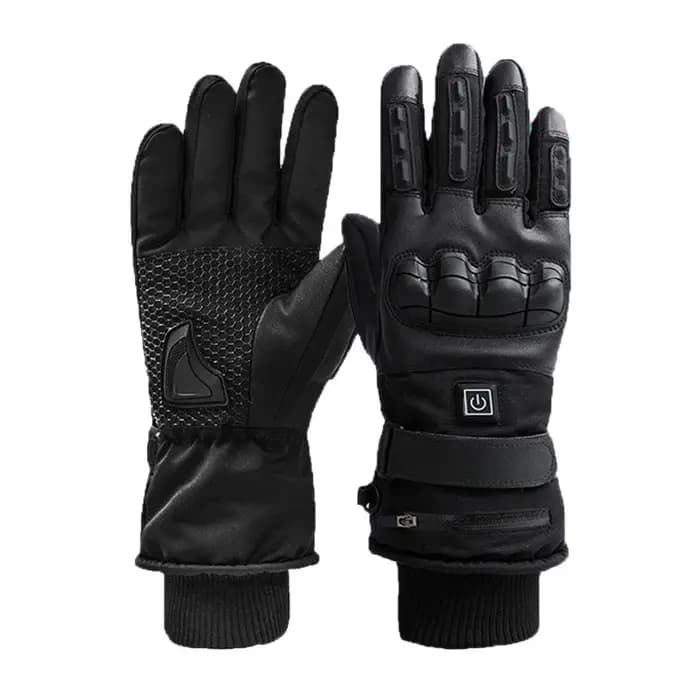 Gants chauffants d'hiver pour motards
