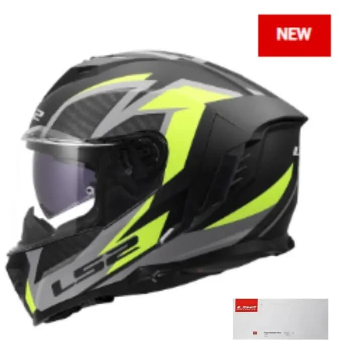 Casque intégral de moto LS2 FF818 STORM3 avec double visière