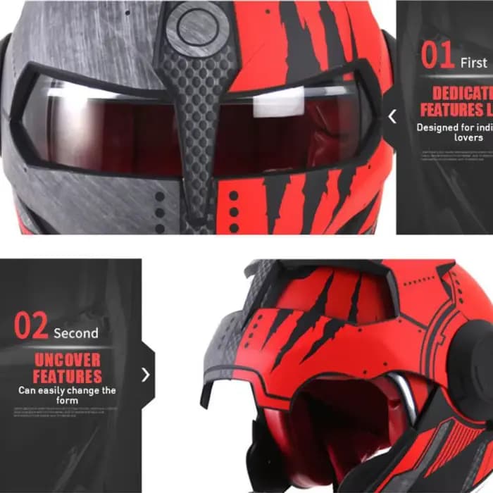 HEROBIKER Vintage rétro casque Moto