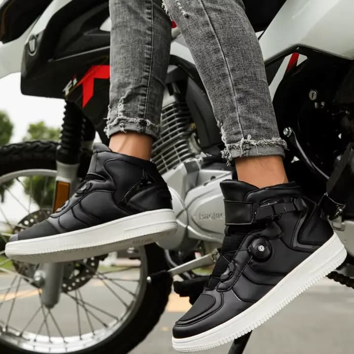 Bottes de motard respirantes unisexes
