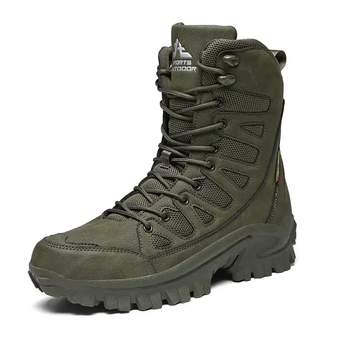 Nouvelles bottes de travail en cuir de haute qualité pour hommes, bottes de combat du désert à tige