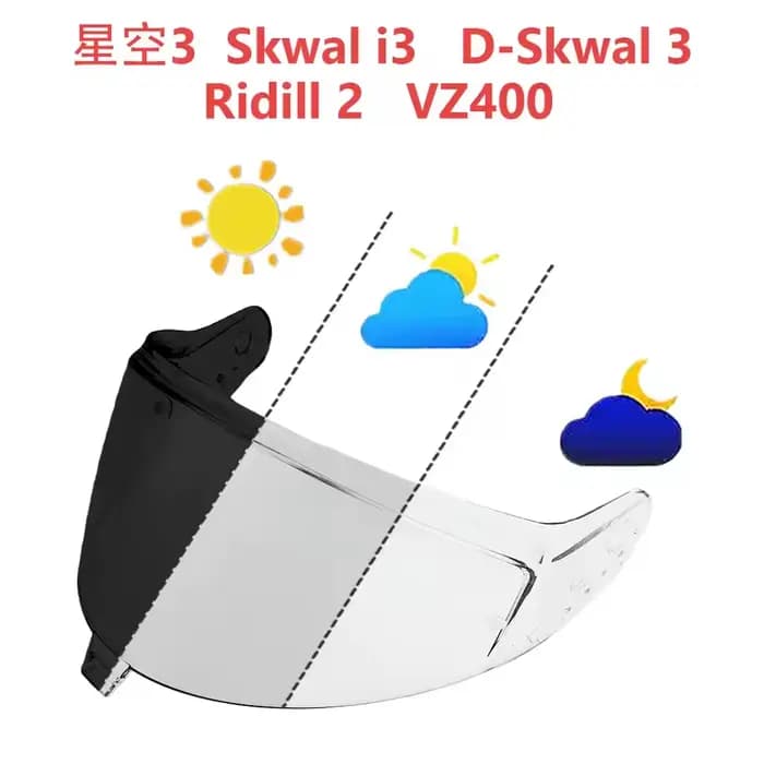 Visière de casque photochromique Skwal I3