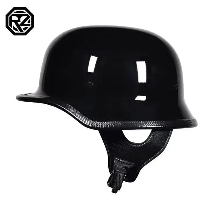 Casque de soldat ORZ, demi-casque rétro, casque de moto pour homme et femme, casque de moto de style allemand, casque pour véhicule électrique