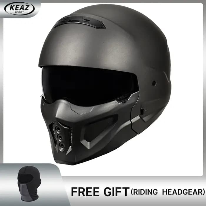 Casque de moto intégral Scorpion noir brillant robuste avec coque solide conçu pour l'utilisation de sports extrêmes de motocross Freestyle