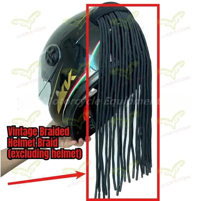 28 tresses décoratives pour casque de moto, style rétro Predator, pour motards