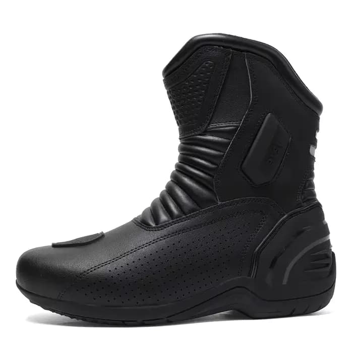 Bottes de moto noires pour hommes