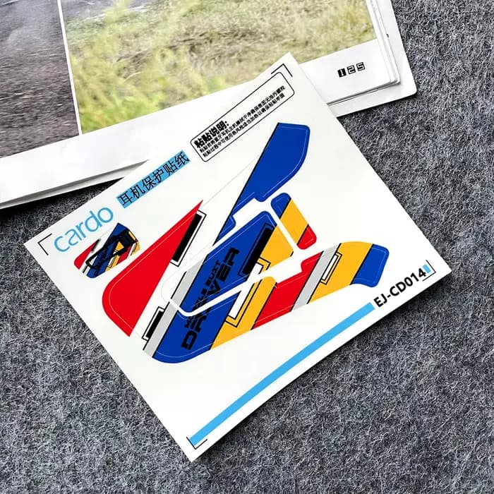 Autocollants décoratifs pour casque de moto Cardo EDGE