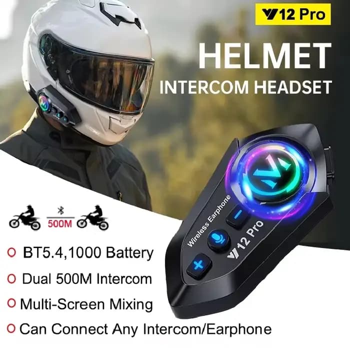 Intercom pour casque de moto 1/2x