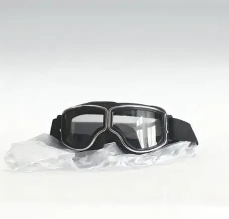 1 paire de lunettes de moto rétro en cuir