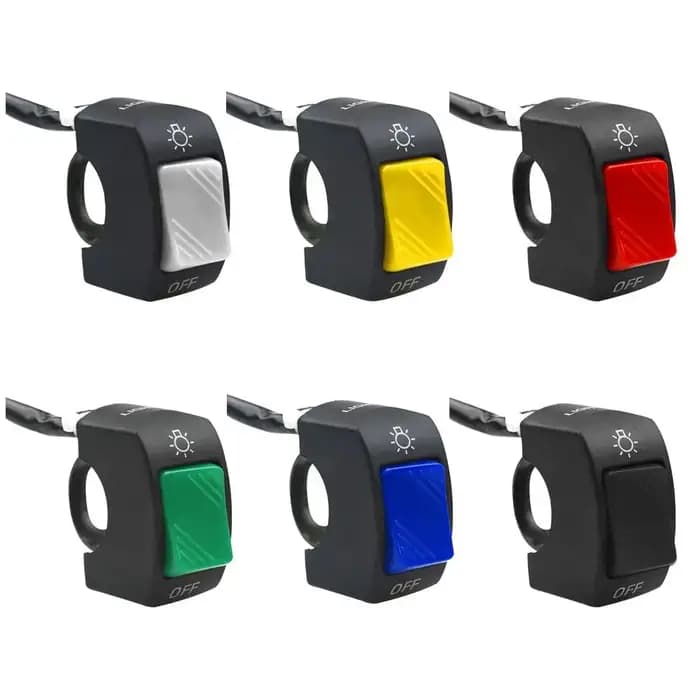 Joli marche/arrêt étanche pour moto, interrupteur d'éclairage de sauna de deuxième ligne, connecteur de guidon pour scooter, accessoire de vélo de route, 12V