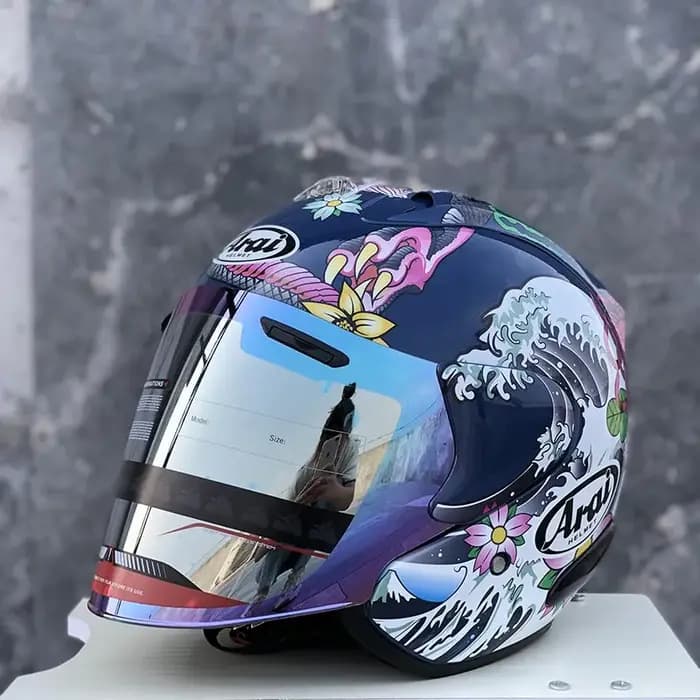 Casque ouvert SZ RAM 4 ORIENTAL bleu 3/4