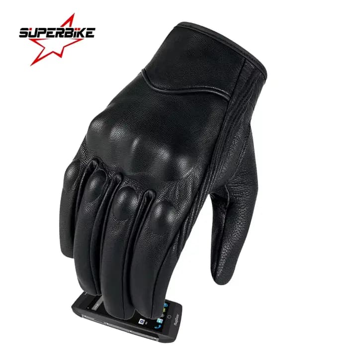 Gants De Moto en cuir tactile pour hommes