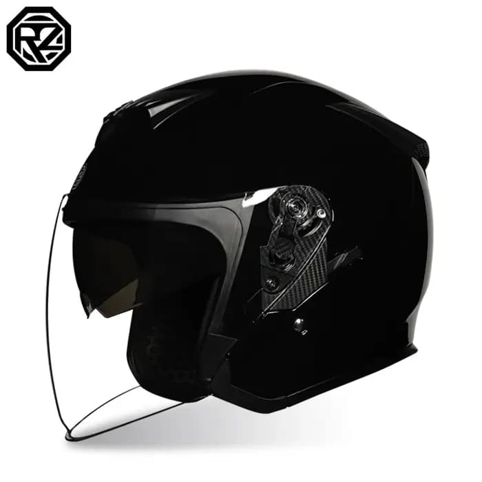 Casque de moto avec visière solaire intégrée, casque de scooter semi-couvert, homologué DOT pour hommes et femmes