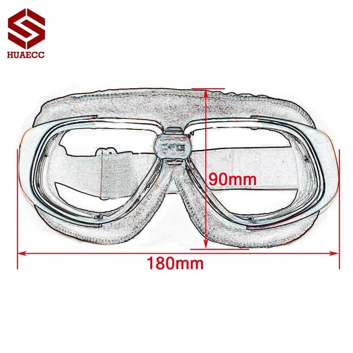 Lunettes de casque de moto