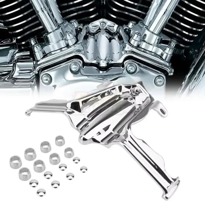 Couvercle d'accent de tappet/bloc de levage chromé, pour Harley Twin Cam Street Glide Road King modè