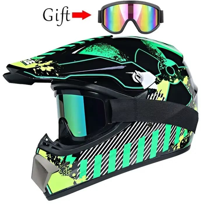 Casques de moto avec couverture complète visage