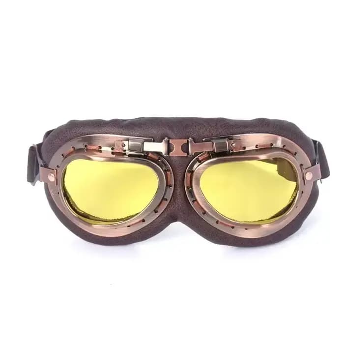 Lunettes de moto rétro vintage, lunettes classiques pour Harley Pilot, Steampunk RL, casque de vélo
