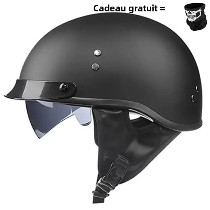 Casque de Moto demi-visage Vintage rétro Casco