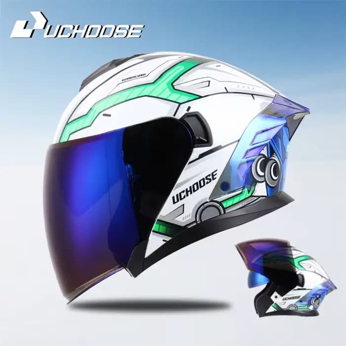 Casque de moto ouvert 715 pour hommes et femmes
