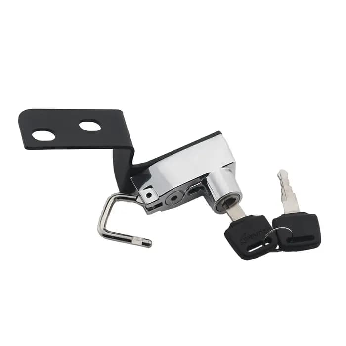 Verrouillage latéral pour casque de moto