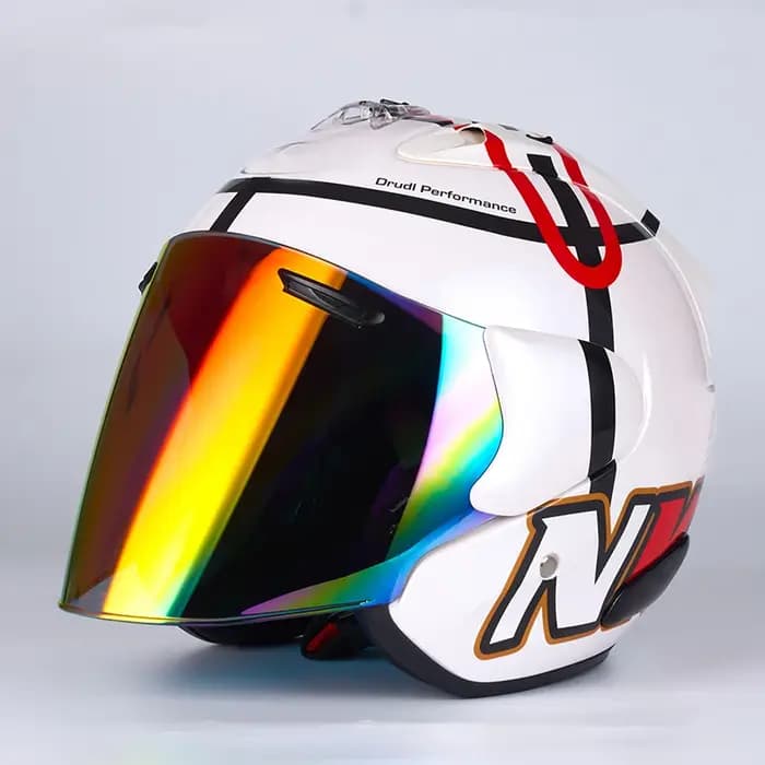 Hommes et femmes Casque de moto DOT approuvé escargot demi