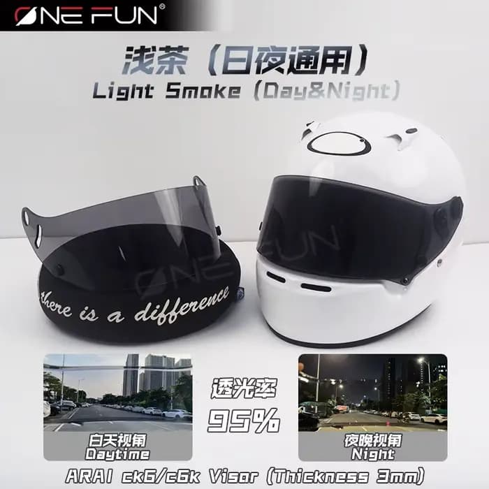 Visière de casque de moto photochromique