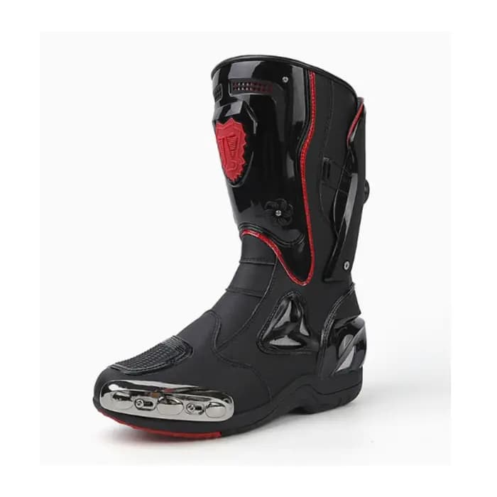 Bottes de moto en cuir pour hommes, chaussures antidérapantes, quatre saisons, course tout-terrain, Moto, voyage en plein air, randonnée, bottes d'été respirantes