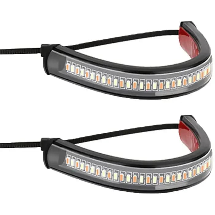 1Pc 12V LED Moto clignotant et DRL ambre blanc