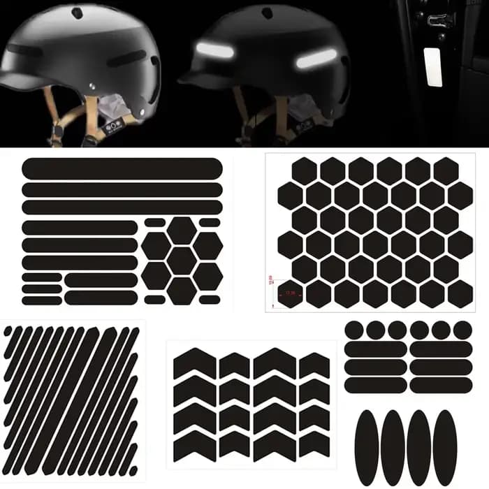 Autocollants réfléchissants pour casques