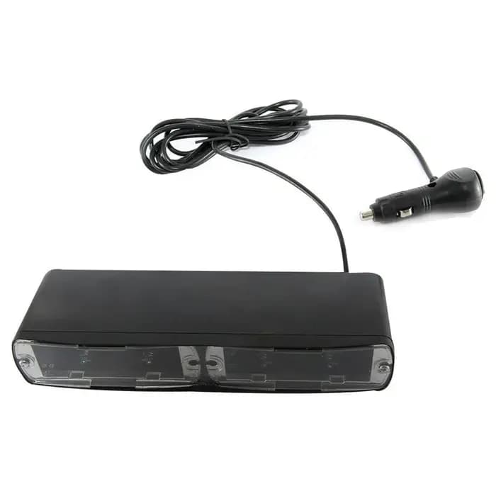 Barre lumineuse stroboscopique verte pour pare-brise, 16LED, tableau de bord, voyant de danger d'urg