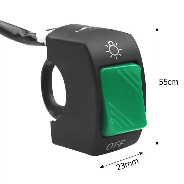 Joli marche/arrêt étanche pour moto, interrupteur d'éclairage de sauna de deuxième ligne, connecteur de guidon pour scooter, accessoire de vélo de route, 12V