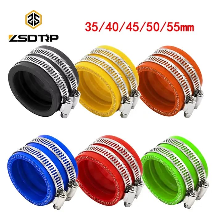 ZSDTRP 35 40 45 50 55mm carburateur de moto adaptateur en caoutchouc tuyau d'admission pour MIKUNI K