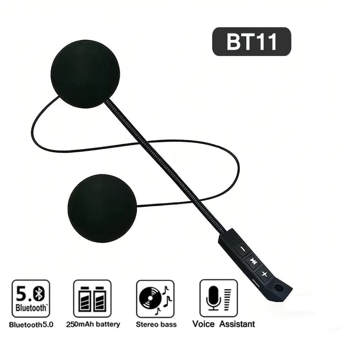 Casque de moto BT5.0 BT11, casque sans fil pour moto, anti-interférence, mains libres, haut-parleur stéréo étanche