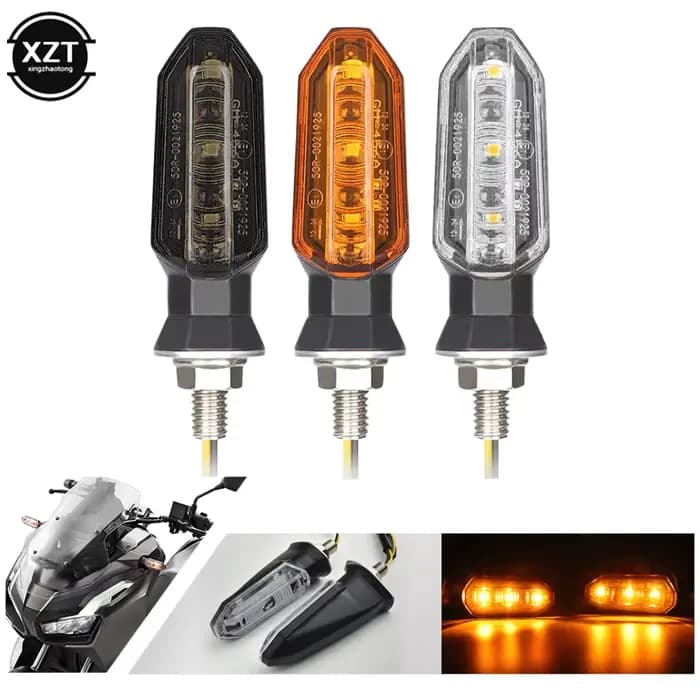 Mini clignotants LED pour moto, clignotant ambre, clignotant, lampe, indicateur de moto, accessoire