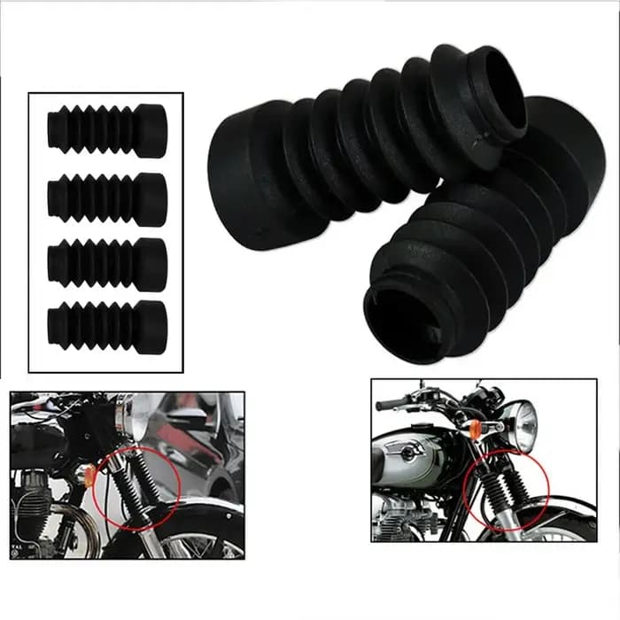 Guêtres de fourche avant en caoutchouc, accessoires de moto, couvercle anti-poussière, bottes pour m