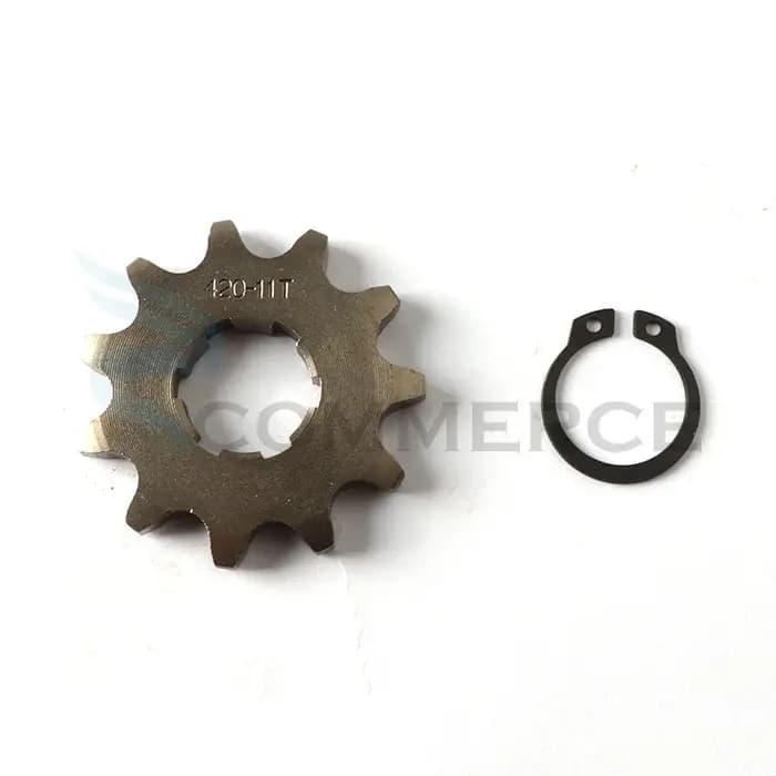 420 # 17mm 10 11 12 13 14 15 16 17 18 19T dents pignon de moteur avant pour Dirt Pit Monkey Dax vélo Go Kart ATV Quad