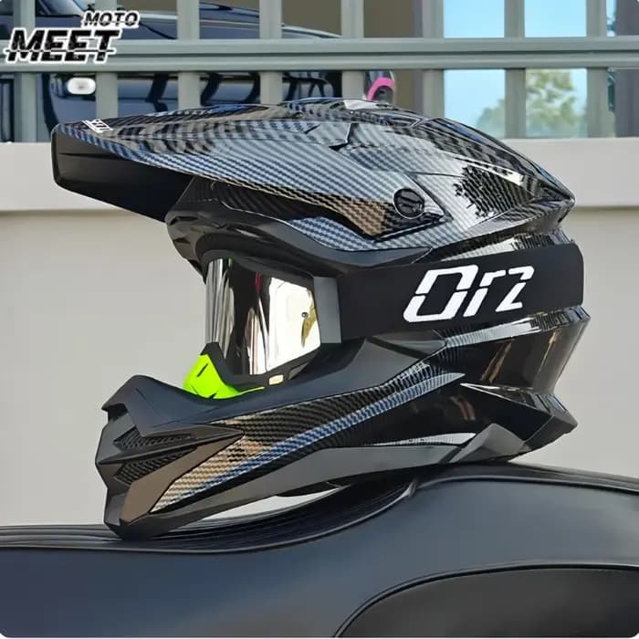Casque de moto tout-terrain de haute qualité, casque intégral pour VTT DH, certifié DOT pour la course sur sentier et la conduite